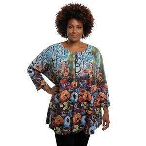 Shana Art to Wear Watercolor Tunic XXL | Boutique Top